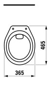 Laufen SEDAN stojící klozet hluboké splachování, svislý odpad, bílá   H8212270000271